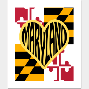 MARYLAND LOVE DESIGN Posters and Art